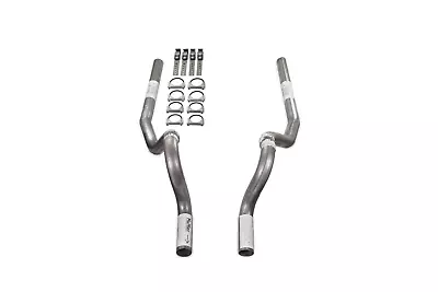 86-04 Ford Mustang 2.5  Dual Exhaust Kit No Muffler Rear Exit No Tip • $129.99