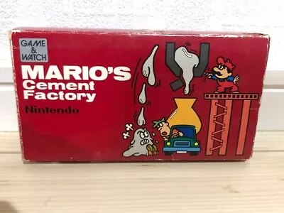MARIO'S CEMENT FACTORY Nintendo GAME & WATCH With Box From Japan Used • $600.66