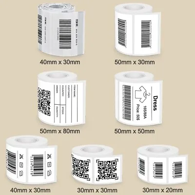 Self-Adhesive Thermal Label For Phomemo M110 M200 Label Printer Multi-sized E210 • £6.50