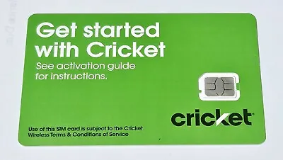 Cricket SIM Card•iPhone 6 6 Plus 6s 6s Plus SE 7/8 7/8 Plus X XS XR Max 11 12 13 • $5.99