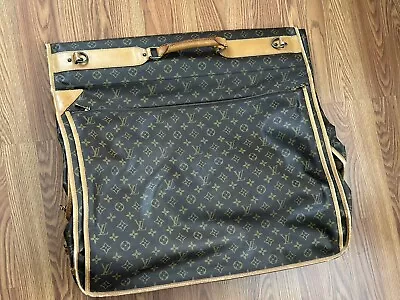 Louis Vuitton Folding Hanging Garment Bag Monogram Canvas Travel Luggage • $550