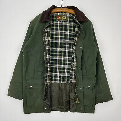 £29 • Buy Sherwood Wax Jacket Men’s Size Extra Small XS Green Waxed Country Classic Coat