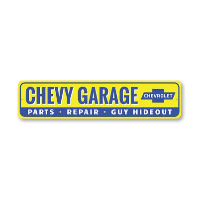 Chevy Garage Metal Sign Chevrolet Automotive Car Man Cave Sports Parts Repair • $21.15