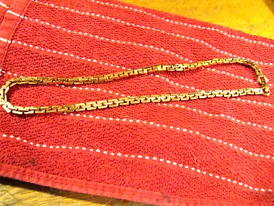 Mens Heavy Long Gold Tone Chain Necklace 18  • $18.50