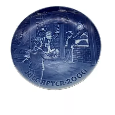 B&G Copenhagen 2000 Christmas Plate Copenhagen Christmas Denmark 7  Blue White • $10