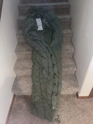 US Military  Cold Weather Mummy Sleeping Bag Down Filled 1976 La Crosse Type 1 • $165