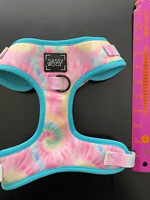 NEW MEDIUM    Sassy Woof     Dog Harness ~ FESTIVAL TIE DYE    ~FREE SHIPPING • $14.99