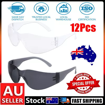 12 Pair Safety Glasses Tinted Hammer Smoke Lens Bulk Work Eye Protect Goggle • $21.56