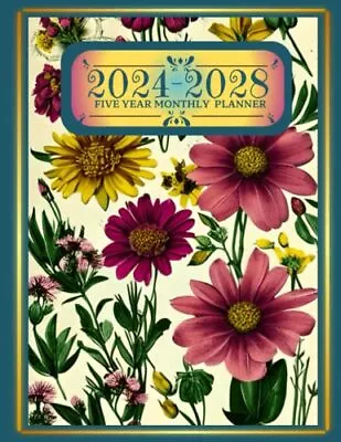 Five 5 Year Monthly Planner 2024 - 2028: Multi Year Journal From • $15.99
