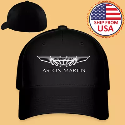 Aston Martin Men's Black Baseball Cap Hat Adult Size S/M & L/XL • $26.99