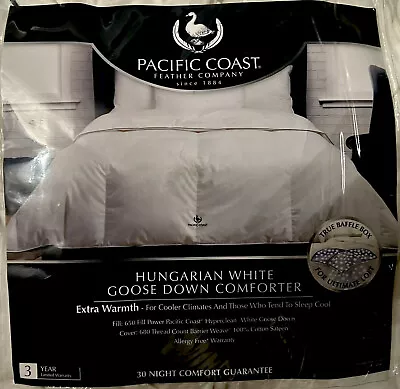 Pacific Coast Feather Company Extra Warm Queen Down Comforter NIP • $269