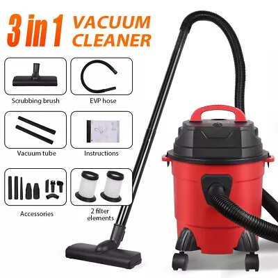 Wet And Dry Vac Vacuum Cleaner 15L 1200W 18000Pa 3-in-1 Blower Cleaner Bagless • £36.99