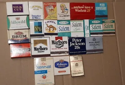 23 Vintage Tobacco Cigarette Book Matches WINFIELD MARLBORO CAMEL DRUM SALEM • $34.99