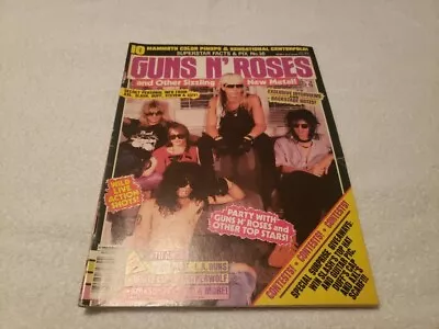 Guns N Roses Metal Magazine Metal Edge Superstar Facts And Pix No. 16 • $25