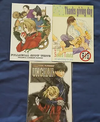 FMA Fullmetal Alchemist Yaoi Doujinshi Lot ~ Roy X Edward • $216.61