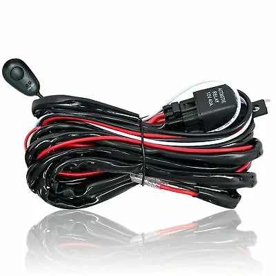 12V 40A Wiring Harness Kit Fuse ON OFF Switch Relay For LED Fog Work Light Bar • $8.99