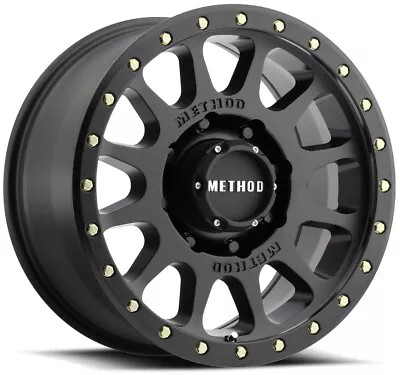 One 18x9 Method MR305 NV 8x6.5/8x165.1 -12 Black Wheel Rim 130.81 • $339