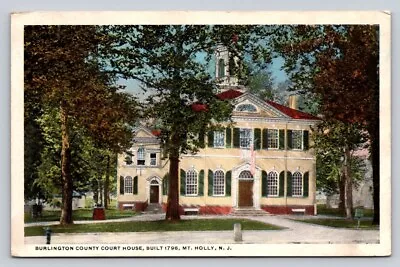 C1920 Burlington County Court House Mt Holly New Jersey P623 • $3.99