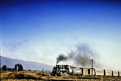 Vtg 35mm Slide N. De M. Mexican National Railroad Train Steam Engine 287 Orig • $3.99