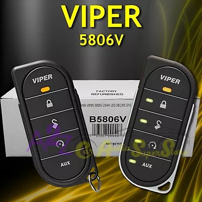 Refurbished Viper 5806v Refurbished 2 Way Auto Remote Start & Car Alarm 5806vb • $119.98