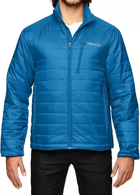 MARMOT CALEN Mens Puffer Jacket Primaloft Insulated Full Zip Blue Sapphire S-2XL • $59.95