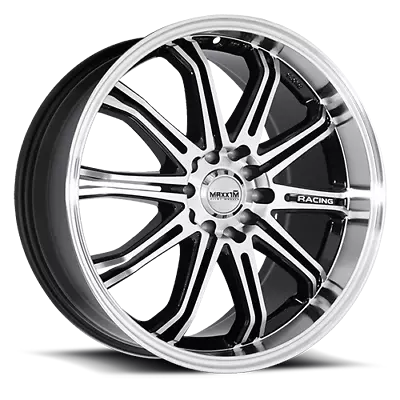 1 New Gloss Black With Machined Face 17X7 40 4-100/114.30 Maxxim Ferris Wheel • $152.01