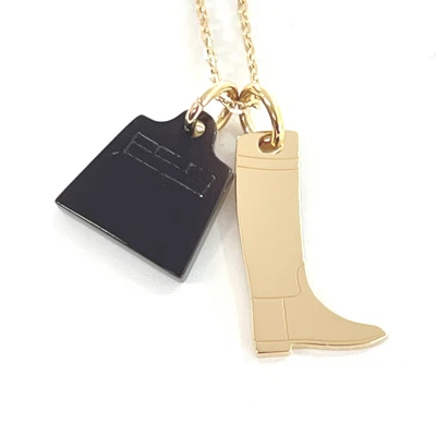 $510 • Buy HERMES Necklace Marrokinje Metal/Buffalo Horn Women
