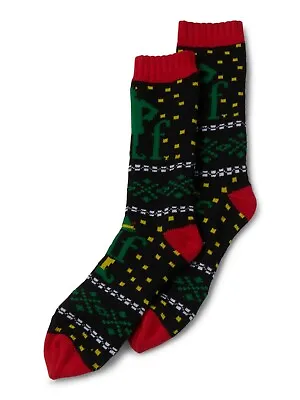 Elf Movie Socks Buddy Christmas Sweater Style Warm Double Layer Mens 10-13 • $5.99