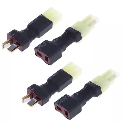 4*RC Battery Wireless Connector Deans T Plug To Mini Tamiya Female Male Adapter • $12.79