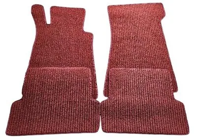 Mercedes R107 Sl Cabriolet Floor Mats Set 4-teilig Carpet Color Burgundy Red New • $112.36