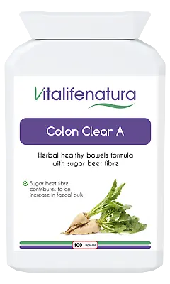 Colon Clear A 100 Capsules Ginger Fennel Glucomannan Rhubarb Bowel Cleanse  • £18.99