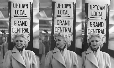 MARILYN MONROE 3 MARILYNS ON SUBWAY PLATFORM  (1) RARE 5X7 GalleryQuality PHOTO • $8.98