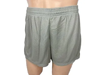 Vintage Mesh Basketball Gym Shorts Russell Athletic Gray Deadstock 80s NWOT • $19.76