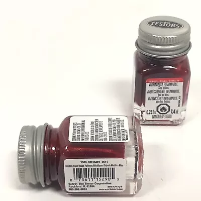 2 Bottles TESTORS Enamel Model Paint 0.25 Fl Oz Each Flourescent/Metal Flake • $7.99