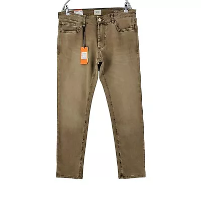 Camel Active Mens Brown Stretch Slim Fit Jeans W35 L32 • £29.99