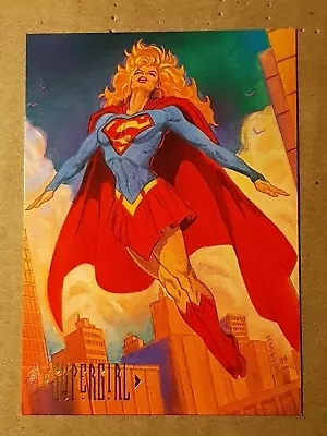 1994 Skybox DC Master Series Card #2-supergirlpainted By John Estes  • $2