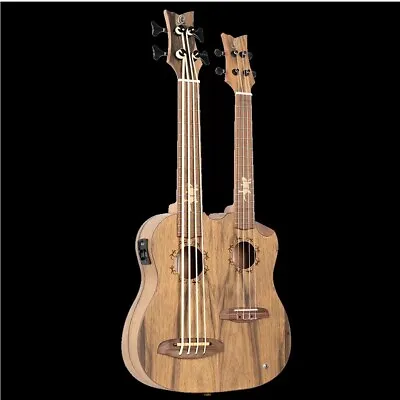 ORTEGA HYDRA Double Neck Tenor Ukulele 4/8 Acoustic/Electric With Case • $609.45