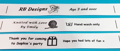 $8.58 • Buy 50 Personalised Sew In Handicraft Labels: Great For Soft Toys, Clothing Etc.