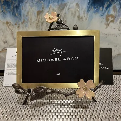 Michael Aram Pink Dogwood 4x6 Easel Frame Picture Frame (Defect See Details) • $125.99