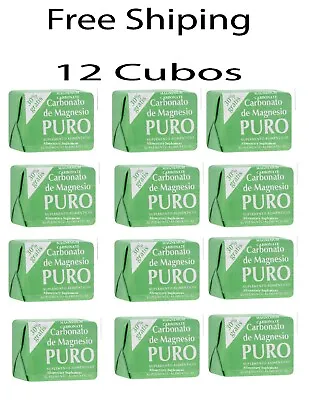 12  Cubes Carbonato De Magnesio PURO  Coqui 12 BLOCKS Magnesium Carbonate 7g • $34.76