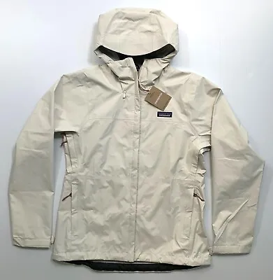Women's PATAGONIA Torrentshell 3L Jacket Raincoat #85246 WOOL WHITE (WLWT) • $179.99