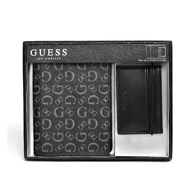 $58.95 • Buy GUESS PASSPORT TRAVEL WALLET ID HOLDER COVER & CARD CASE Black Logo • BNWT New