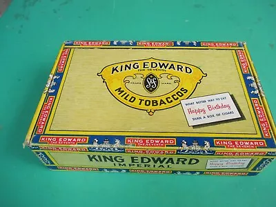 Empty Cigar Box  King Edward   Vintage • $10