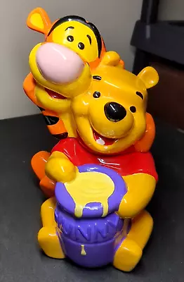 Walt Disney Winnie The Pooh And Tigger The Tiger Cookie Jar Honey Pot • $99.99