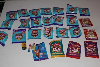 Coles Little Shop  5 Opened And Little Shop 18 Unopened Christmas Little Shop • $9.64