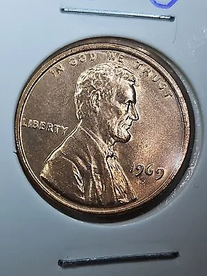 1969 S Extra Wide DOUBLE DIE! UNC OFF-Center  • $49