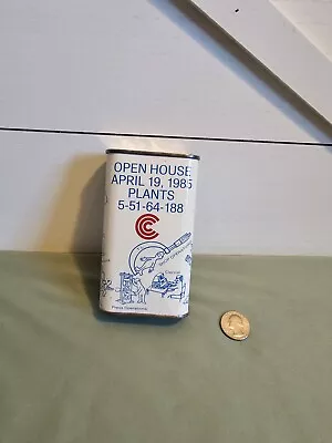 Vintage Tin Coin Bank - Open House April 19 1985 Collectible With Character • $20