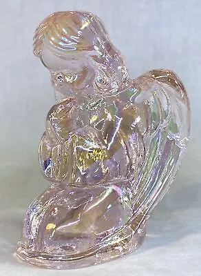 Mosser Art Glass Praying Angel In Pink Carnival • $17.49