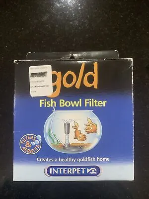 Interpet Gold Fish Bowl Filter Filtration Under Gravel Kit Goldfish Fish Tank • £4.99