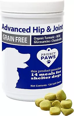 Project Paws Hip And Joint Supplement For Dogs - Dog Glucosamine Chews With MSM • $94.11